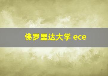 佛罗里达大学 ece